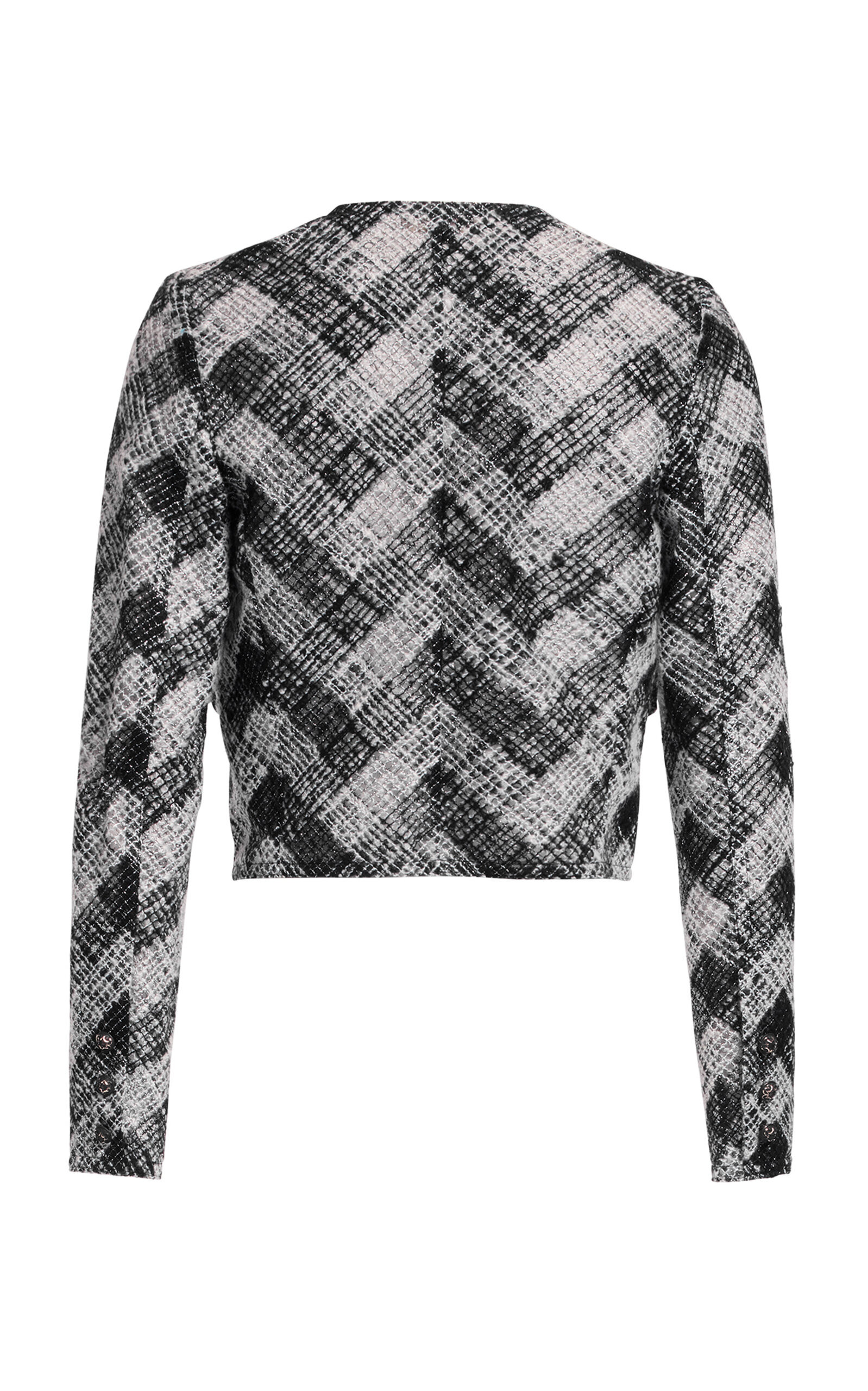 Embroidered Tulle Shirt black/white - 3
