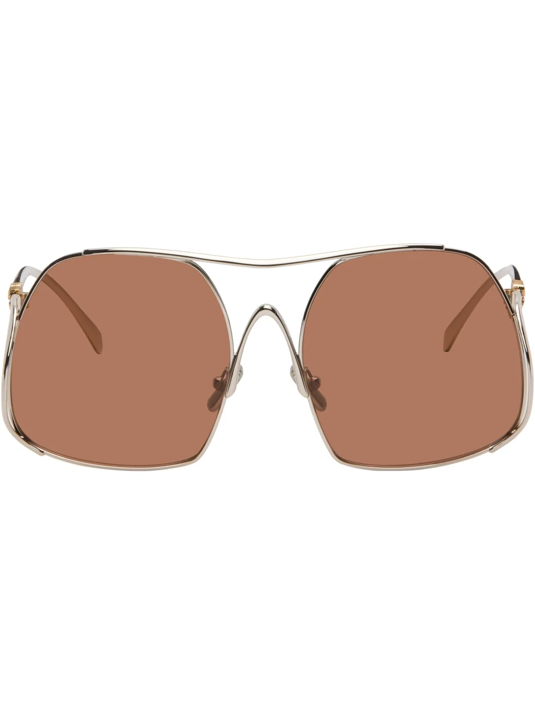 Silver Miu Glimpse Sunglasses - 1