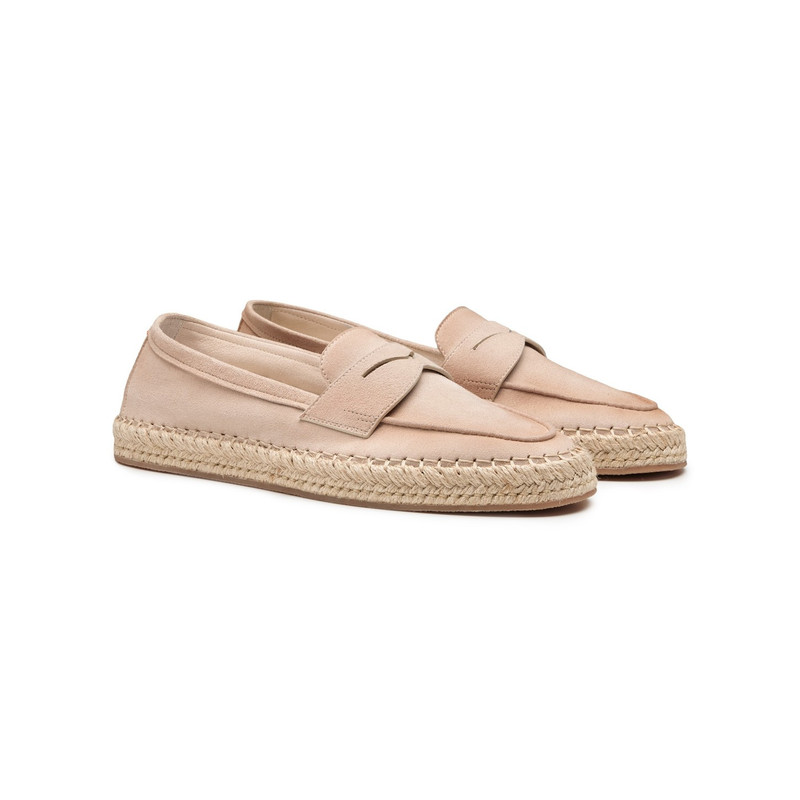 Women's beige suede espadrillas 3
