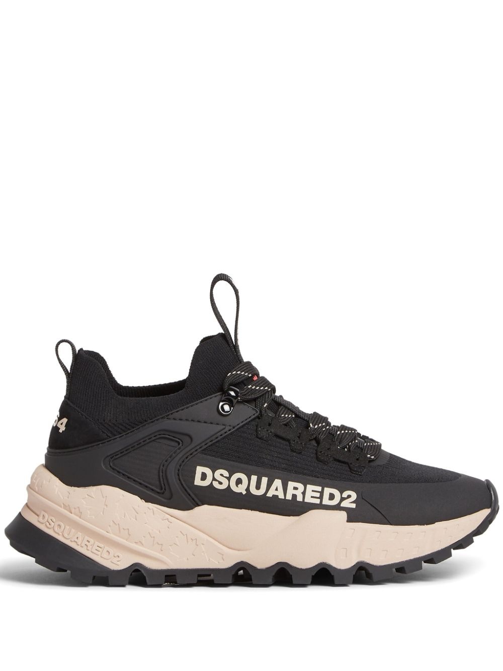lace-up low-top sneakers - 1