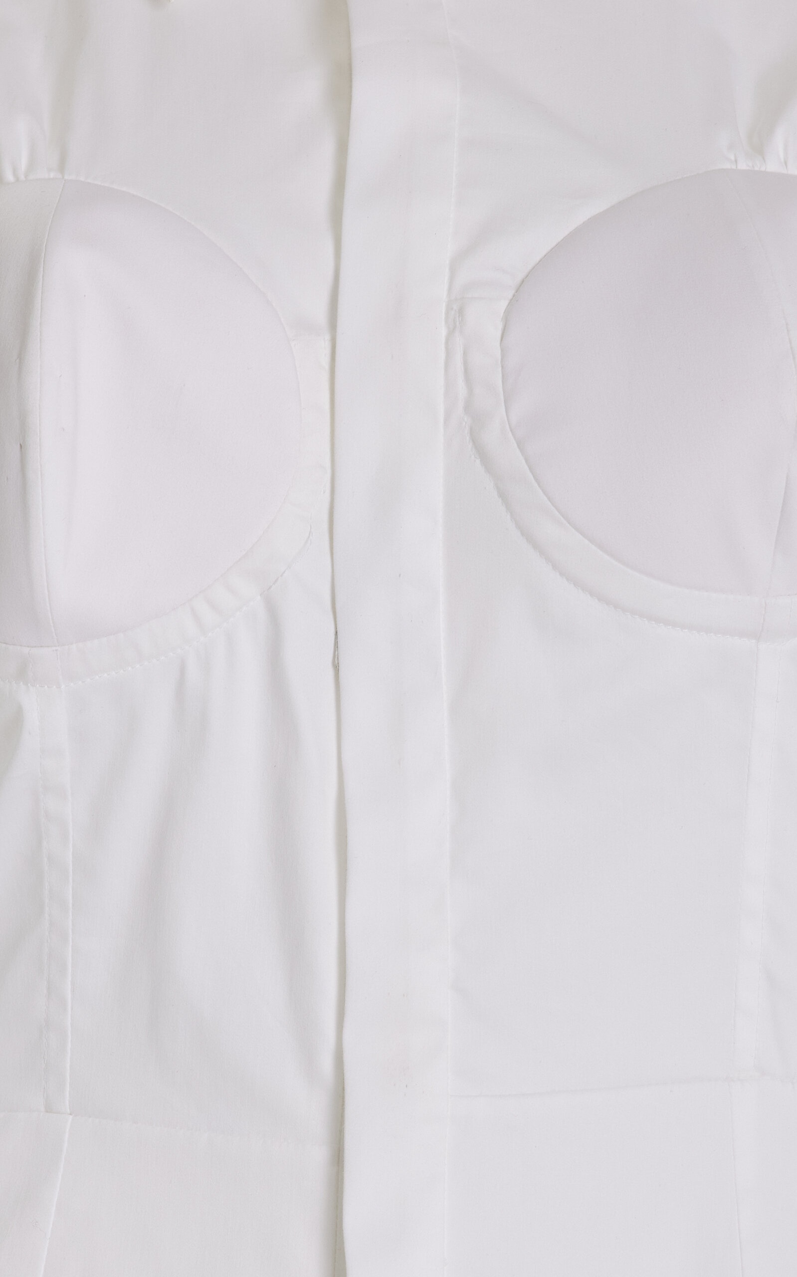 Cup-Detailed Cotton Shirt white - 2