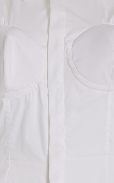 NENSI DOJAKA Cup-Detailed Cotton Shirt white outlook