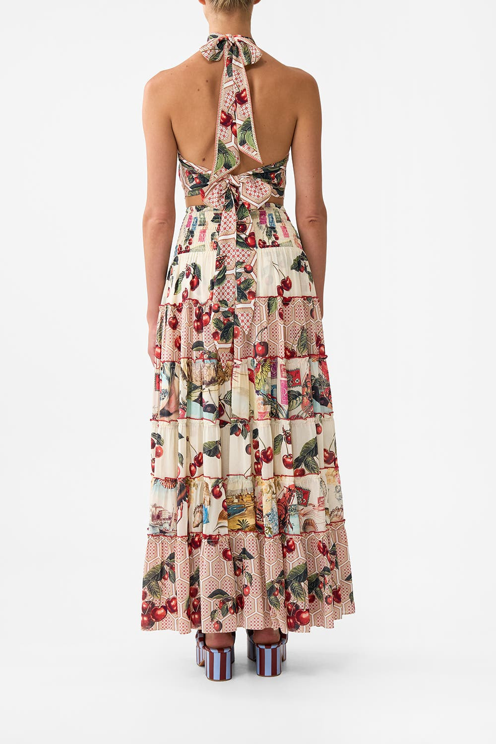 Camilla Halter Tie Back Top Notes From The Road at Nordstrom - 3