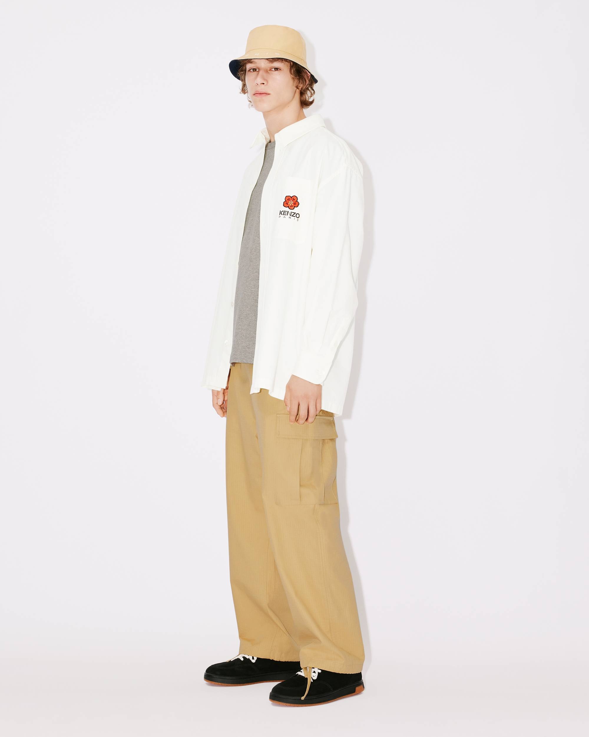 'BOKE FLOWER' Crest oversized shirt. - 5