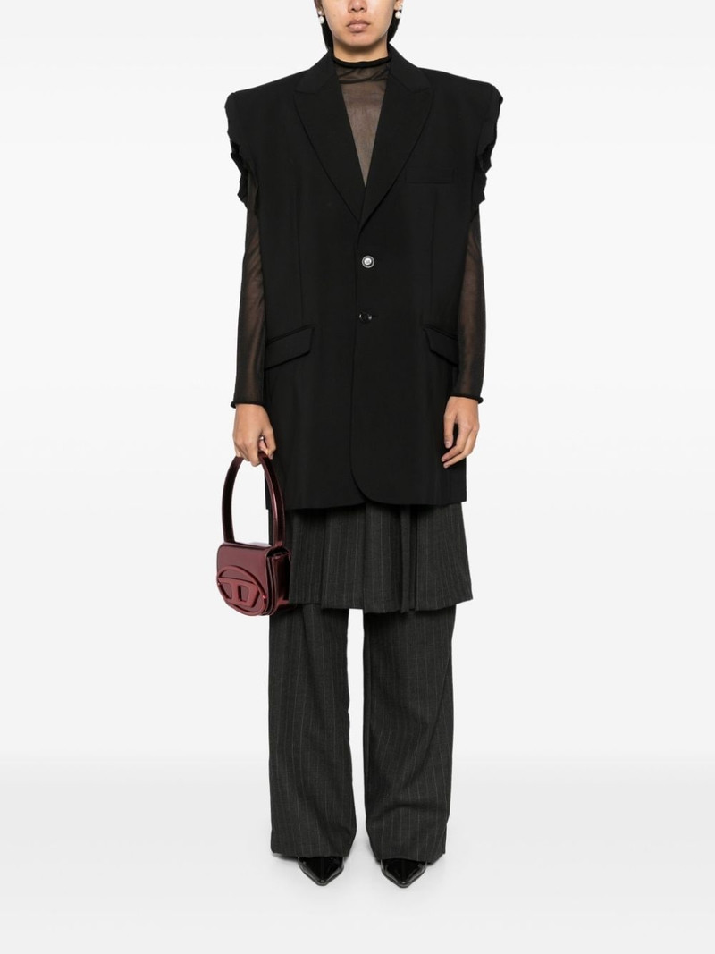 VETEMENTS peaked lapel waistcoat outlook