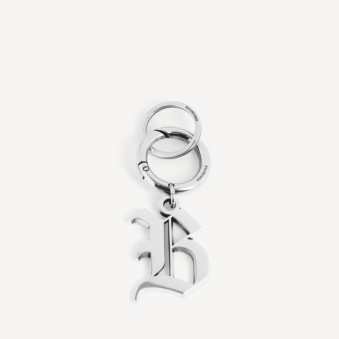 Melrose B Keychain in Antique Silver - 1