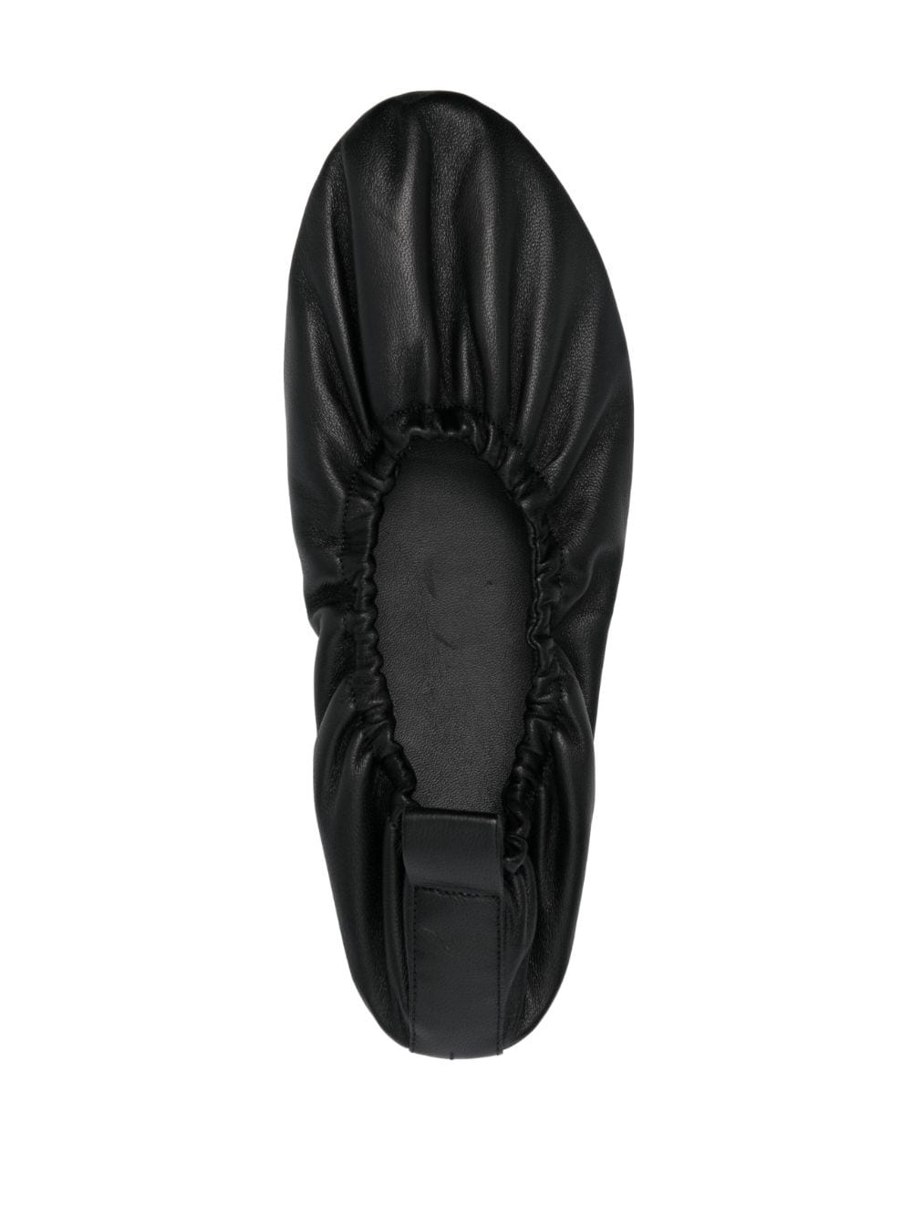 slip-on leather ballerina shoes - 4