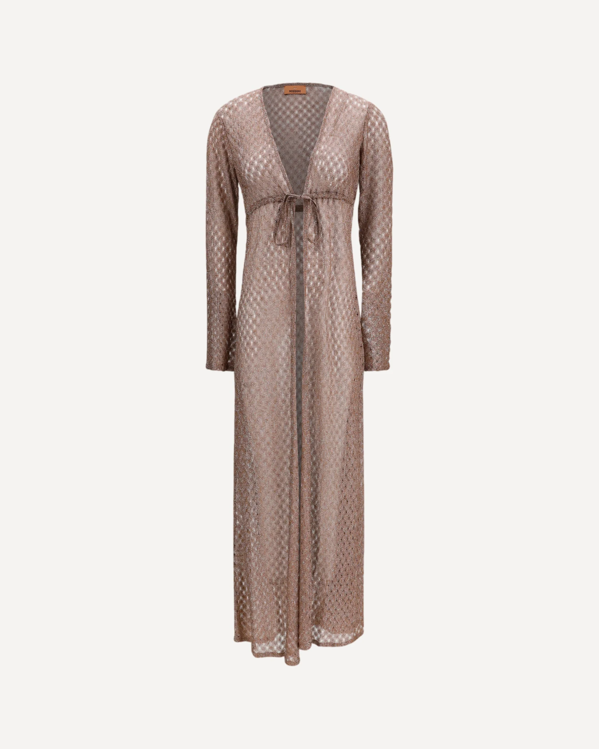 Long viscose lamé Cardigan - 1