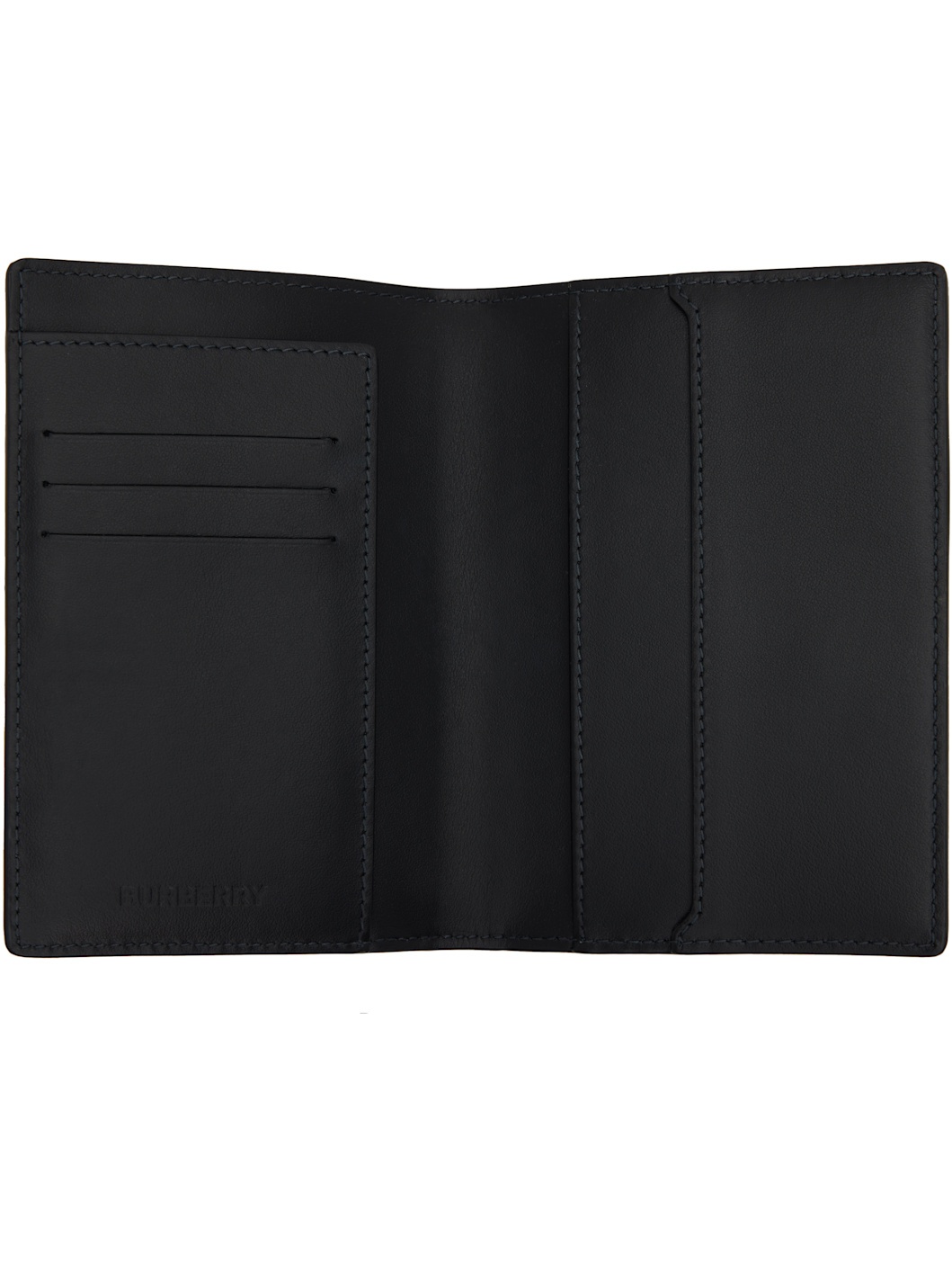 Black Check Passport Holder - 3