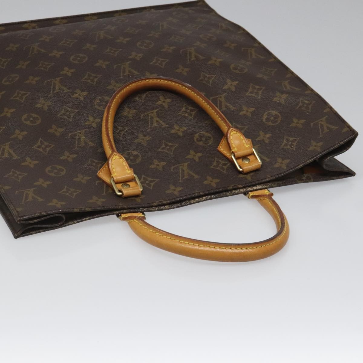 LOUIS VUITTON Monogram Sac Plat Hand Bag M51140 - 6