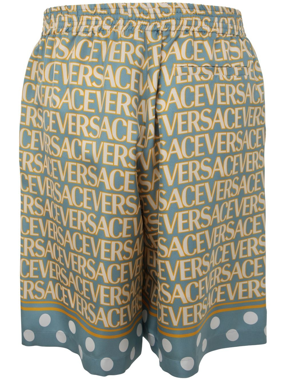 SHORTS SILK FABRIC WITH VERSACE ALL OVER PRINT - 2