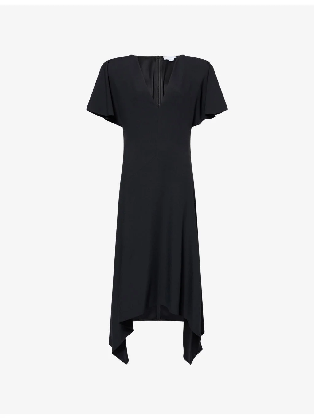 Relaxed-Fit V-Neck Woven Midi Dress - 1
