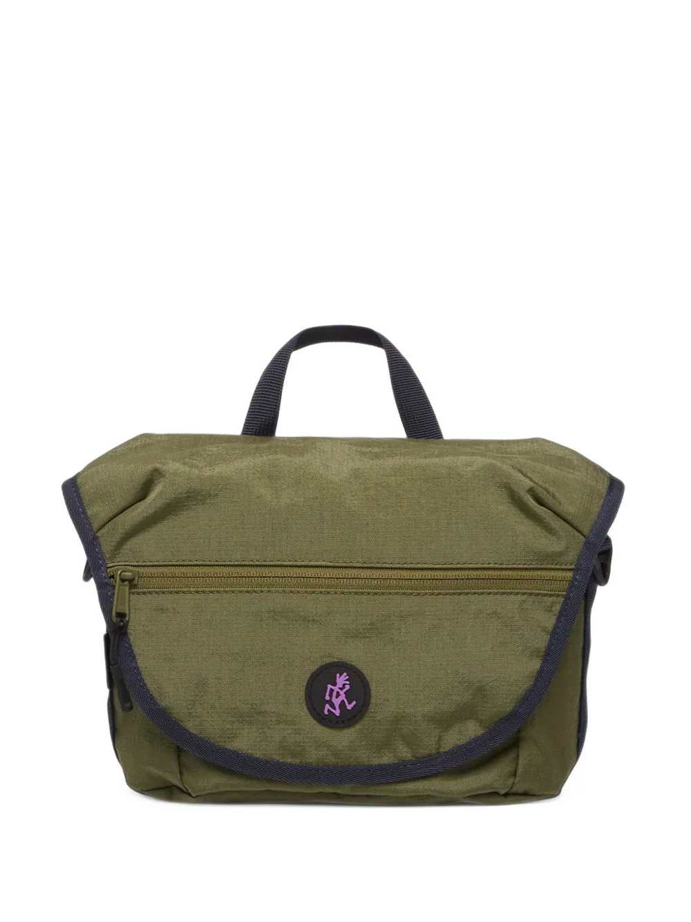 Multi-Side logo-patch messenger bag - 1
