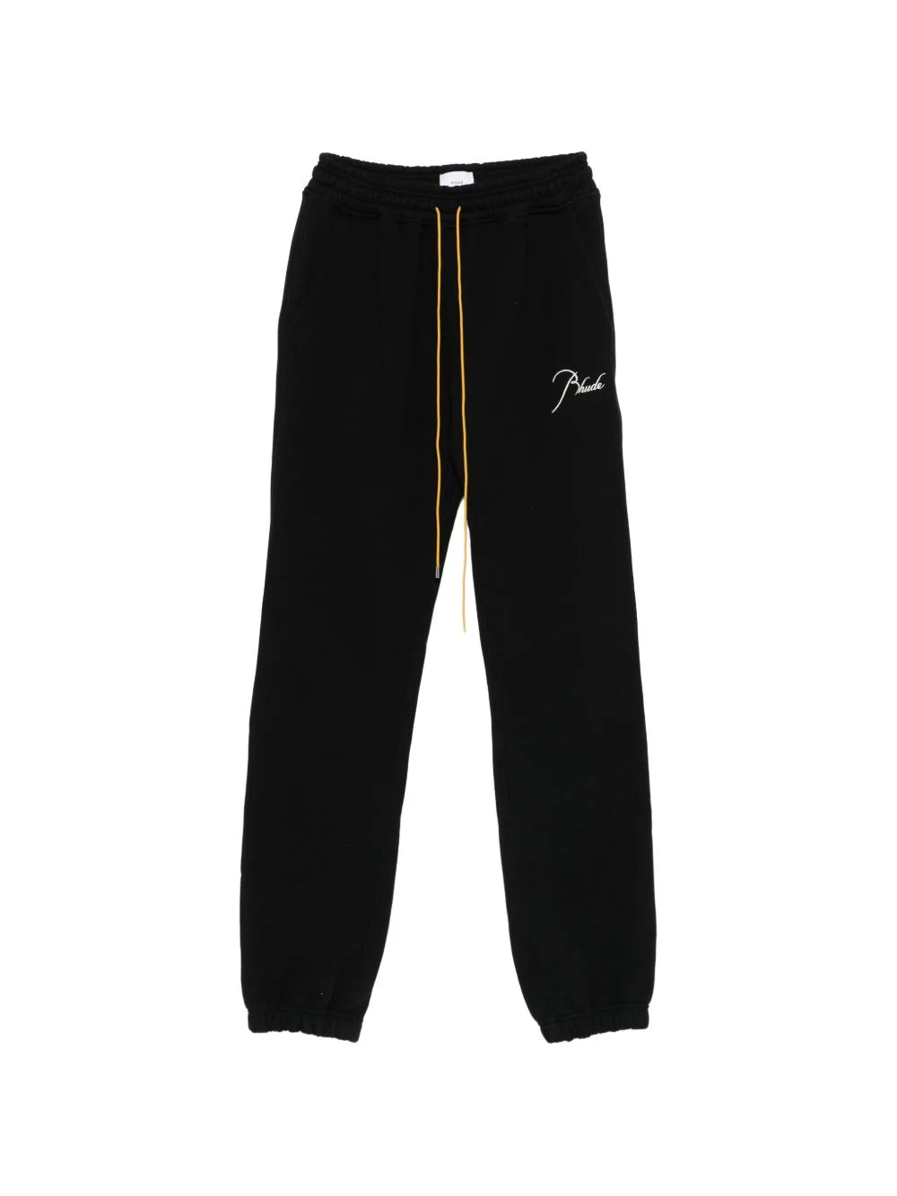 drawstring script logo trousers - 1