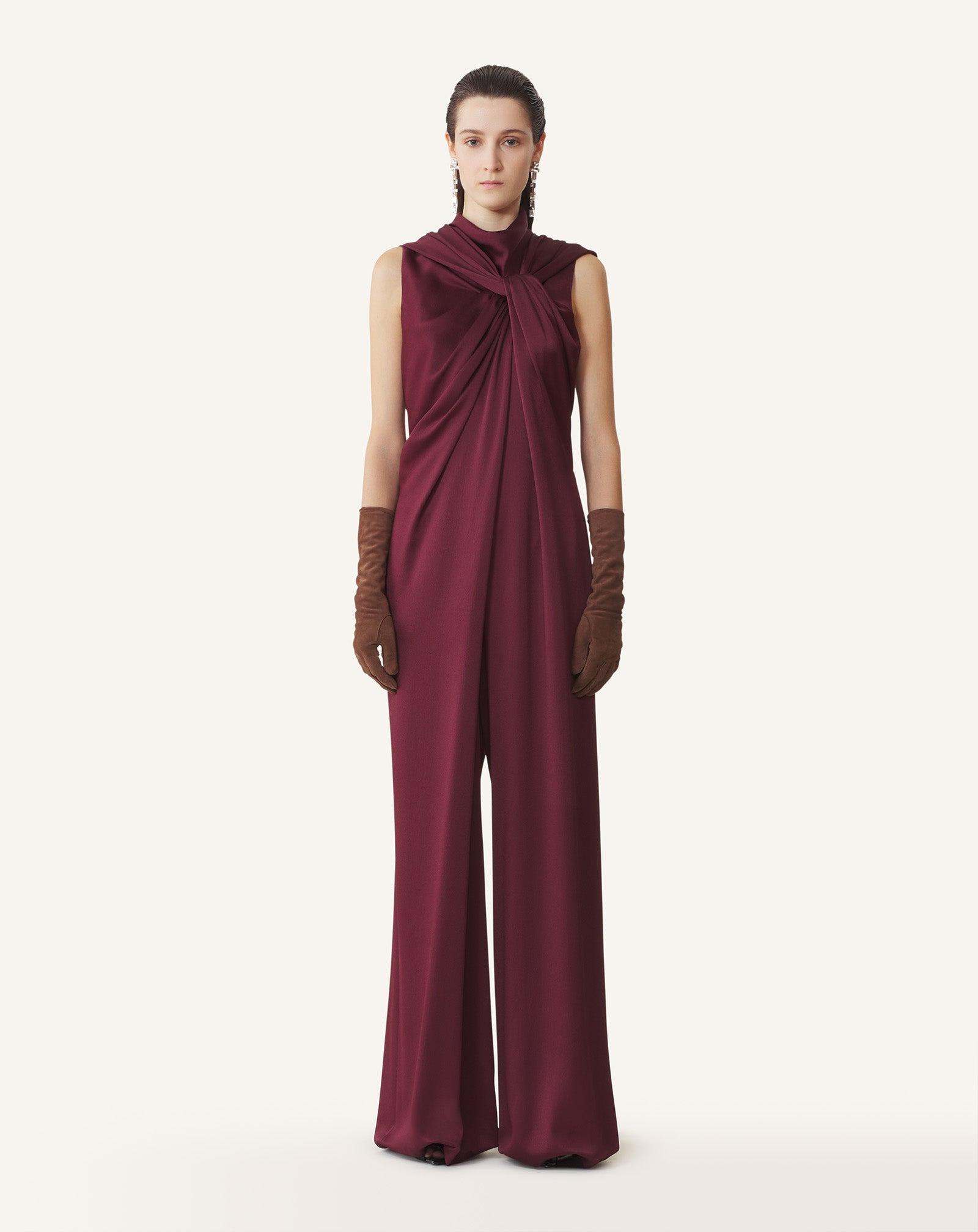 FRONT KNOT JUMPSUIT - 2