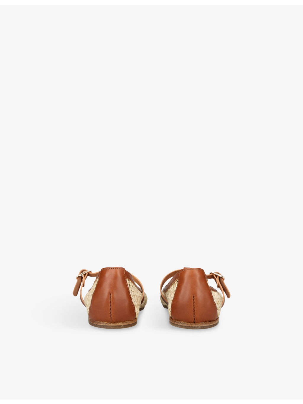 Aerati Raffia and Leather Ballet Flats - 4