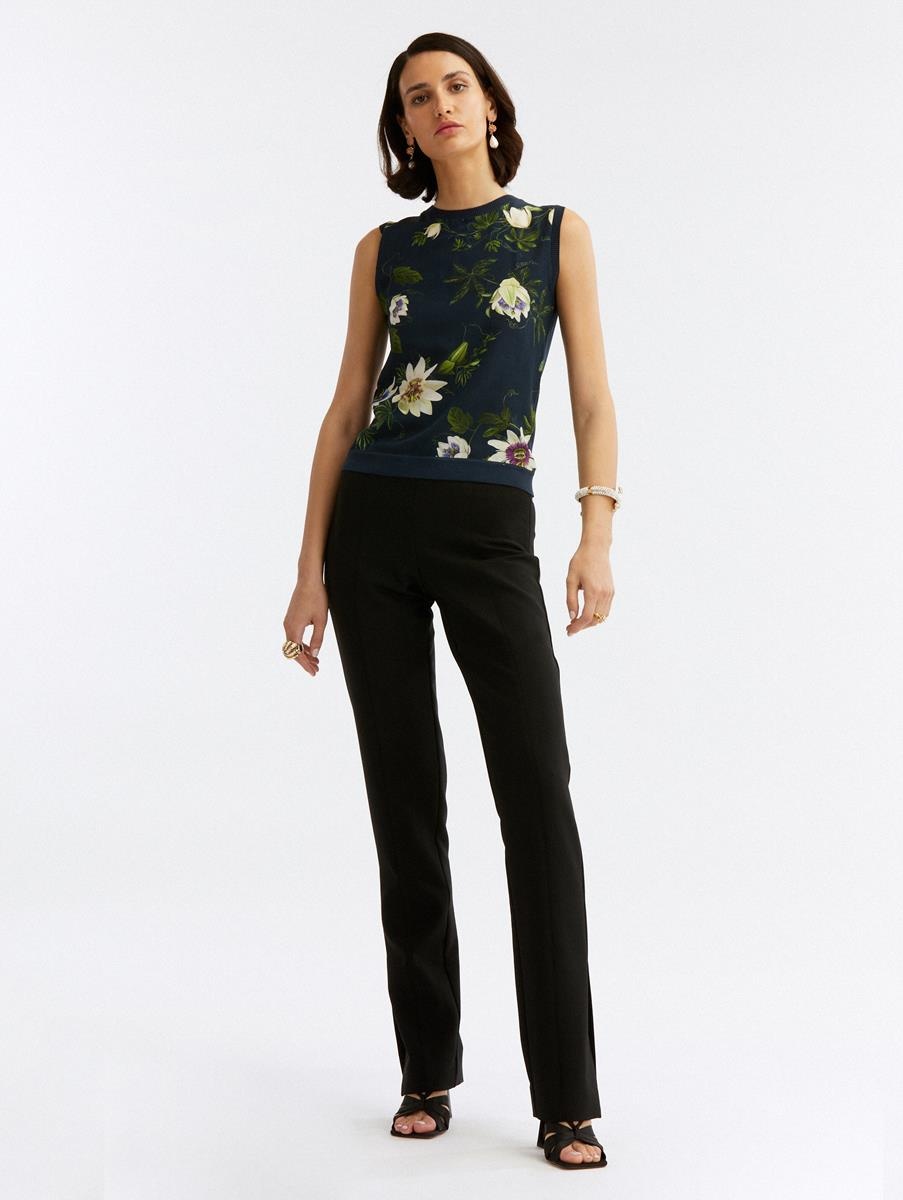 PASSIONFLOWER SILK INSET TANK - 2
