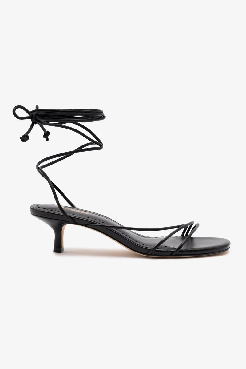 Sara Sandal In Black Leather 1