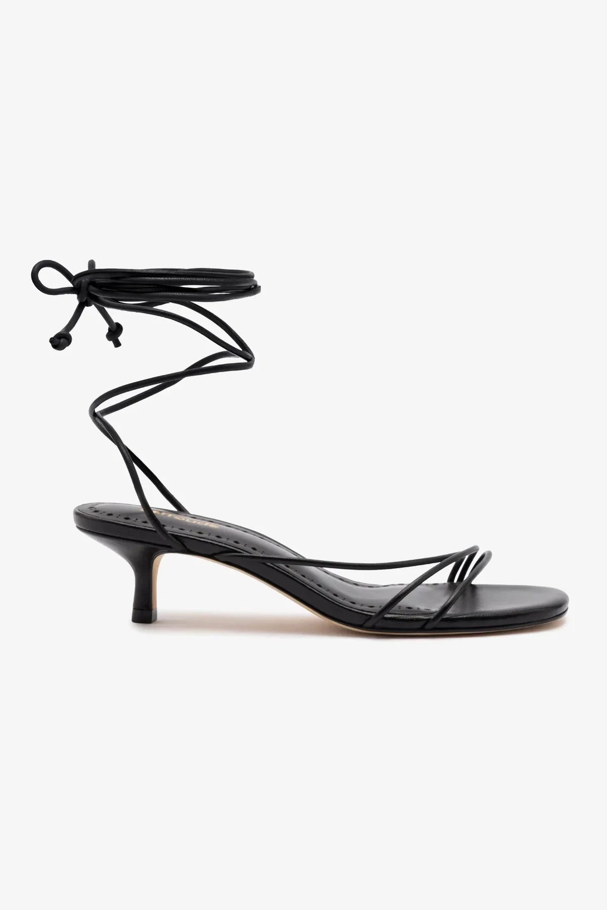Sara Sandal In Black Leather - 1