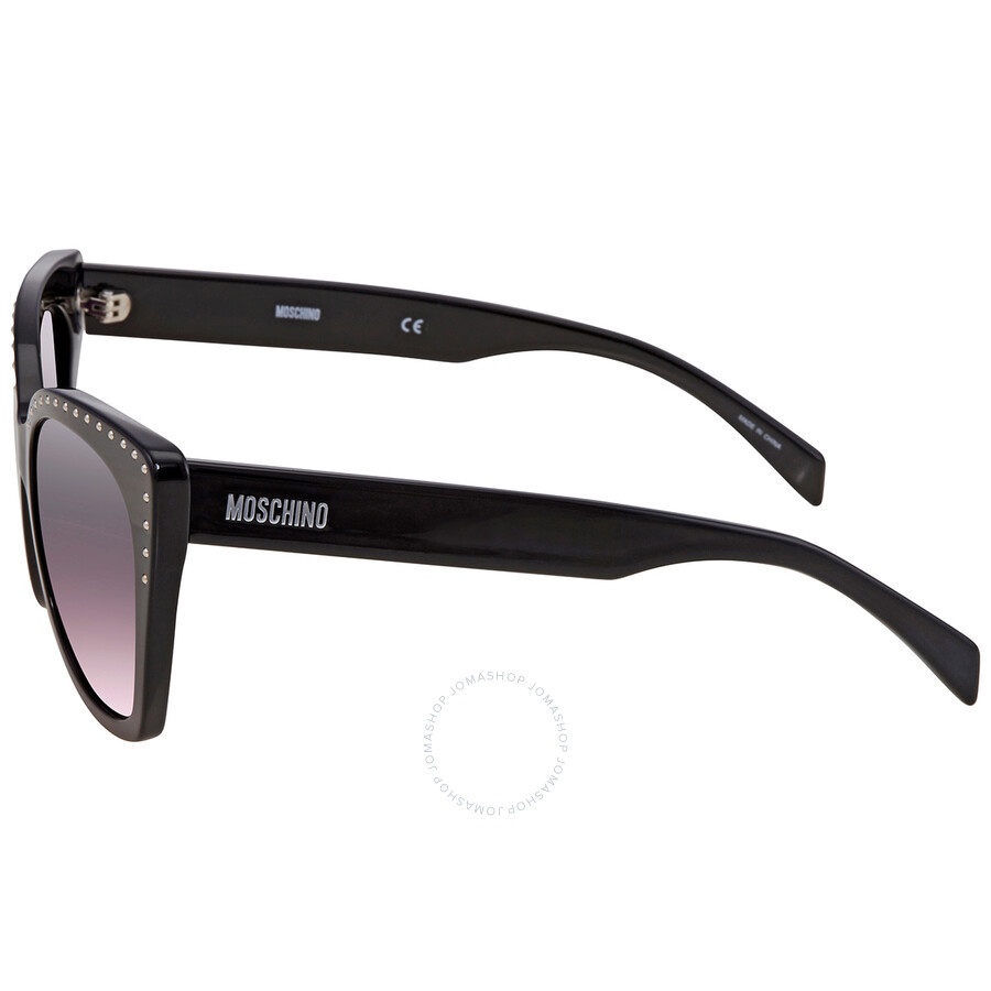 Moschino Silver Violet Mirror Cat Eye Ladies Sunglasses MOS005/S 0BSC E8 53 - 3