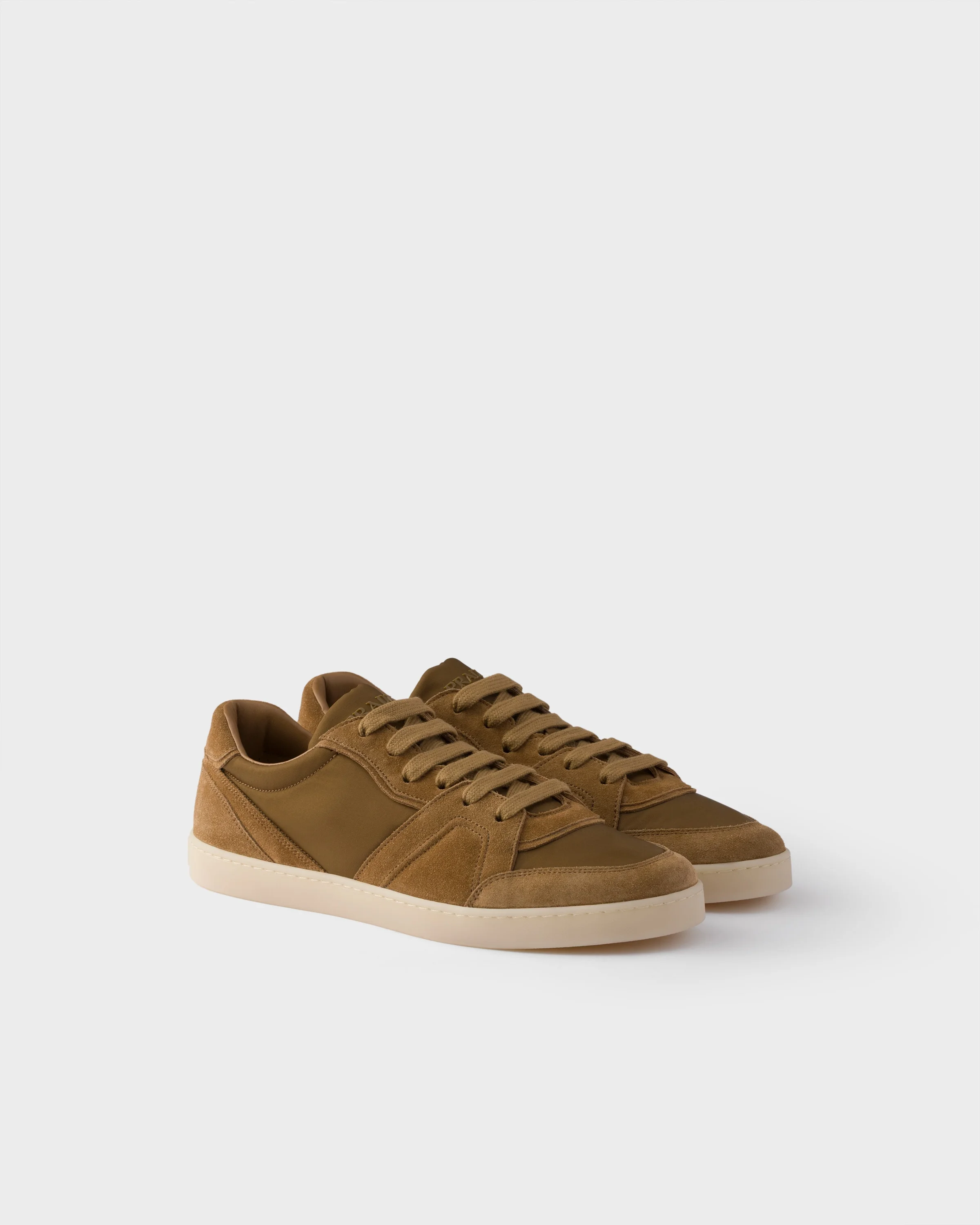 Suede and Re-Nylon sneakers - 1