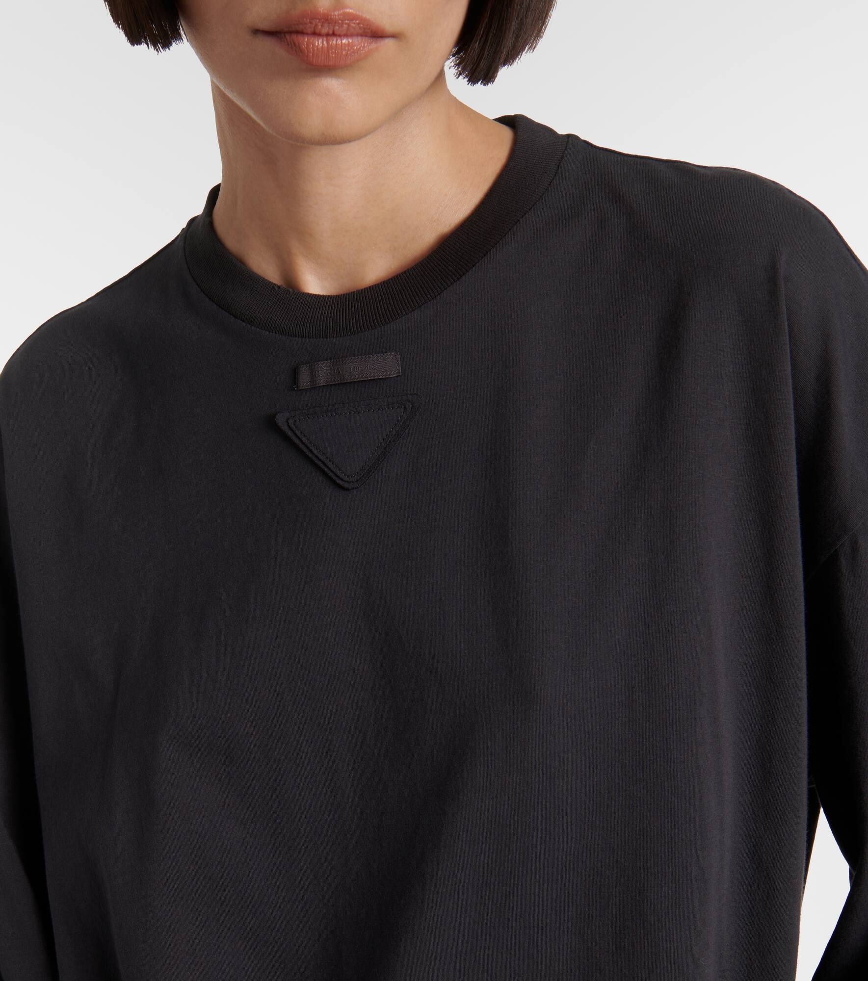 Logo oversized cotton T-shirt - 4