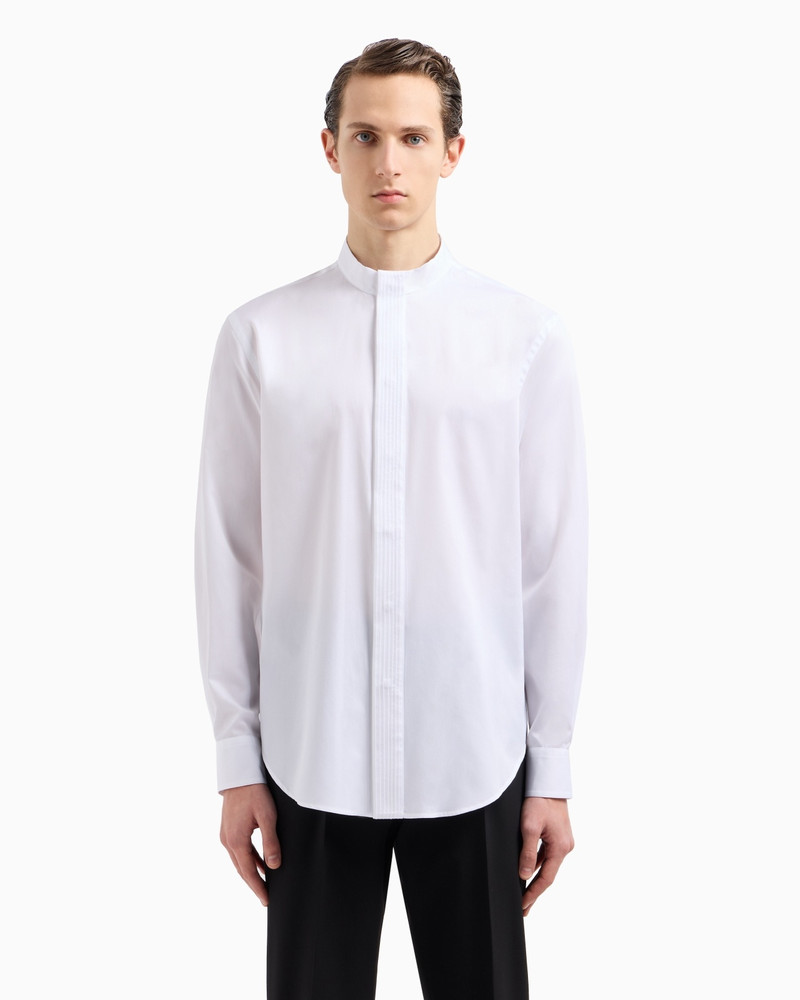 GIORGIO ARMANI REGULAR-FIT SHIRT IN LUXURY COTTON TWILL outlook