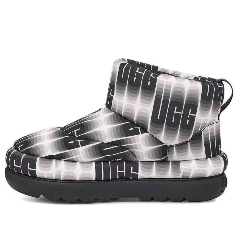 (WMNS) UGG Classic Maxi Wavelength Mini Boot 'Black and White' 1132915-BWHT - 1