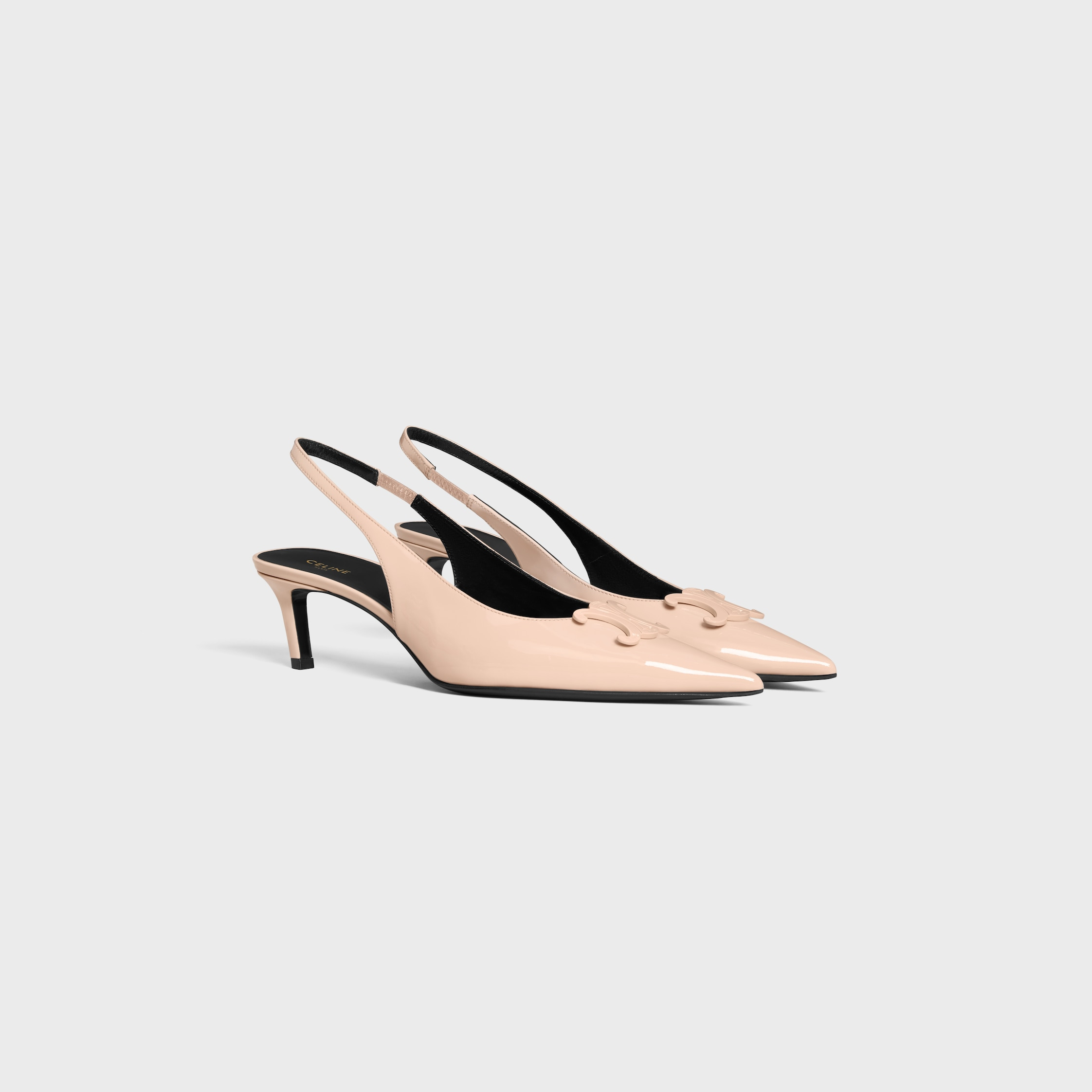 CELINE ALMA TRIOMPHE SLINGBACK IN PATENT CALFSKIN - 2