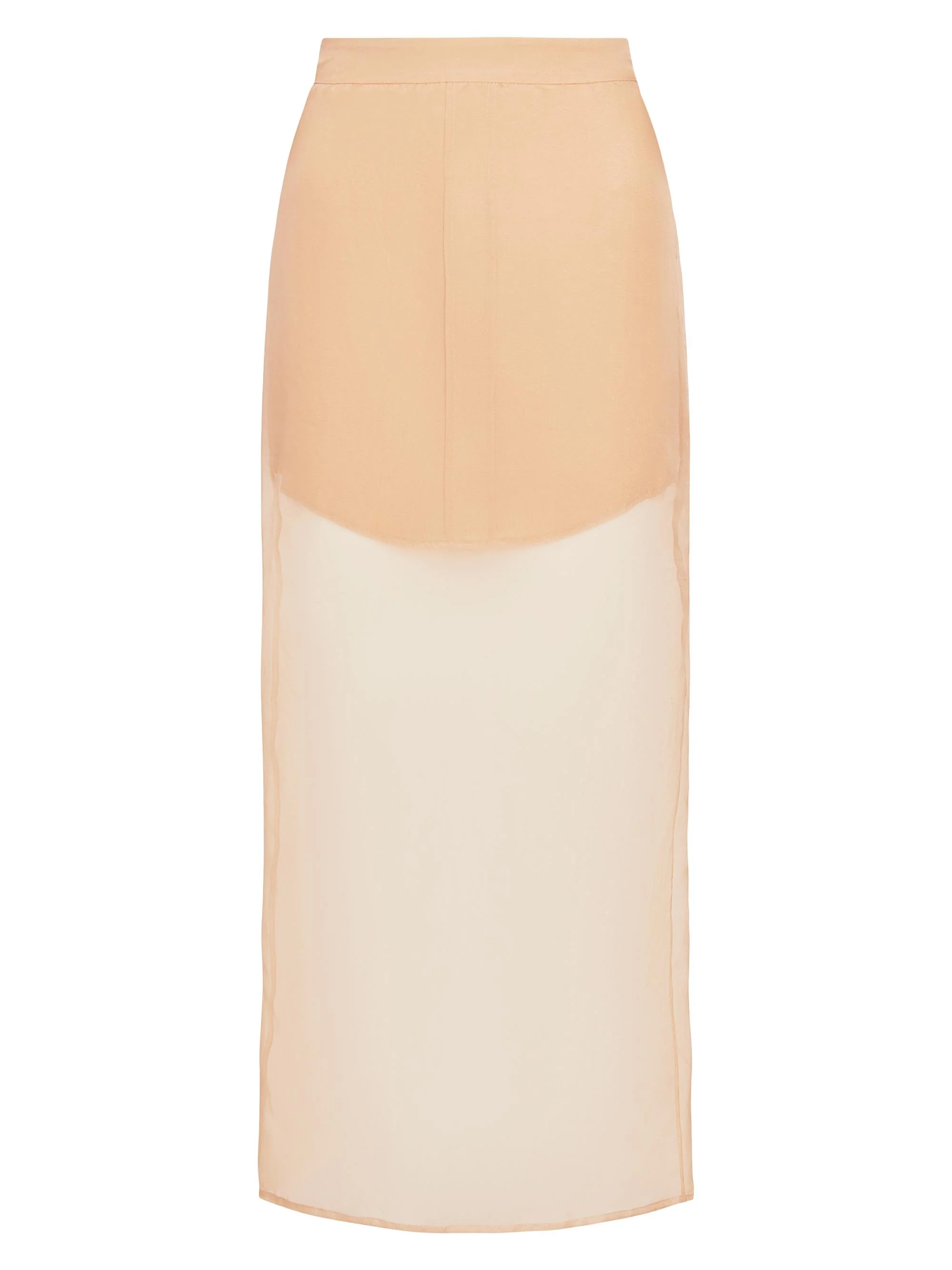 Women's Sylkie Shirt Tail Midi-Skirt - British Khaki - 1