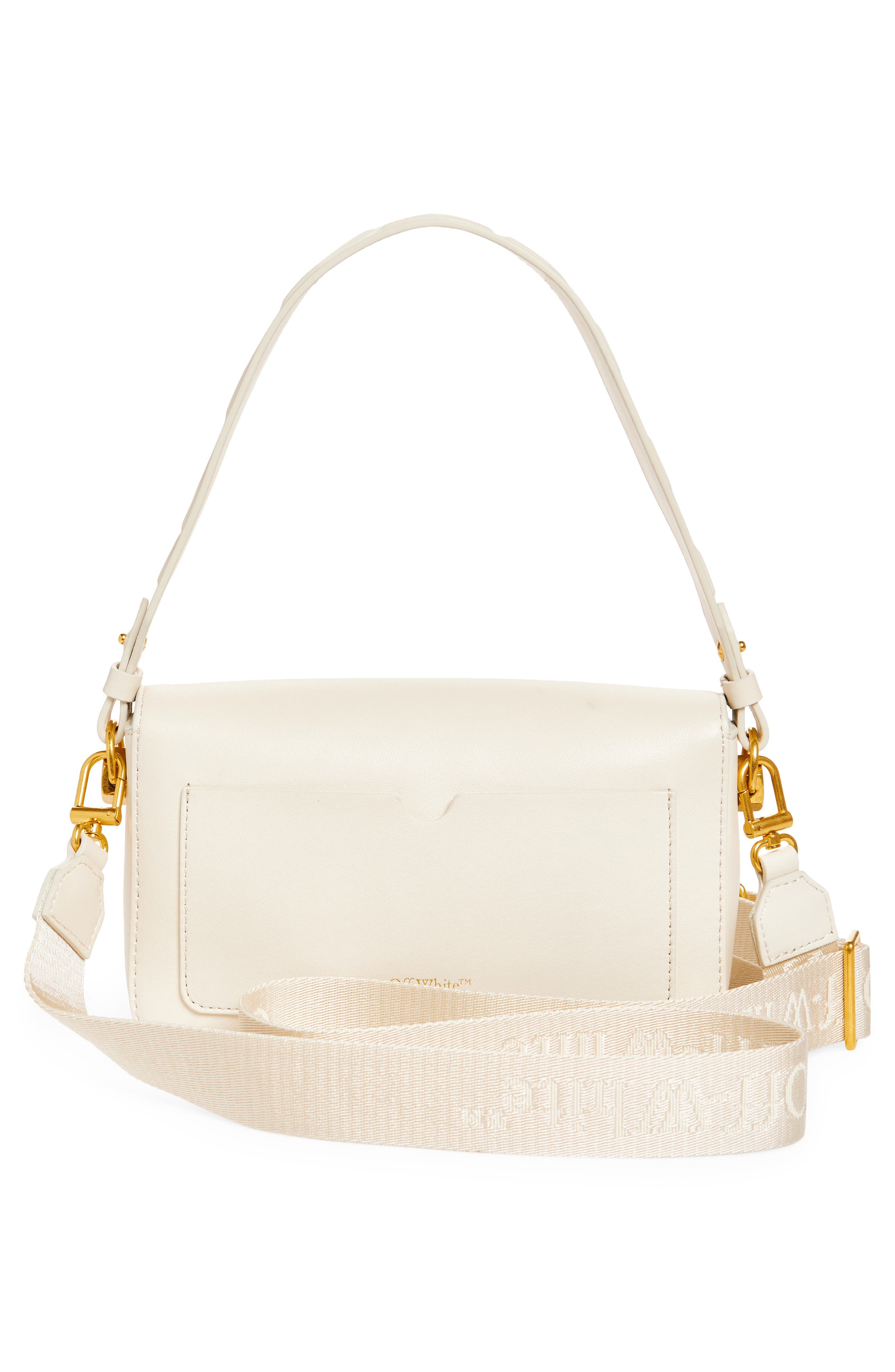Off-White Medium Soft Binder Leather Shoulder Bag in Dust at Nordstrom - 4