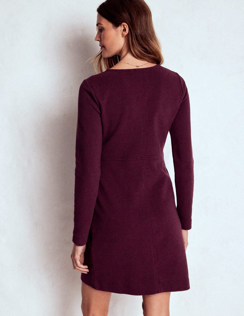 Cornelia Ottoman Dress-Dark Cherry 4