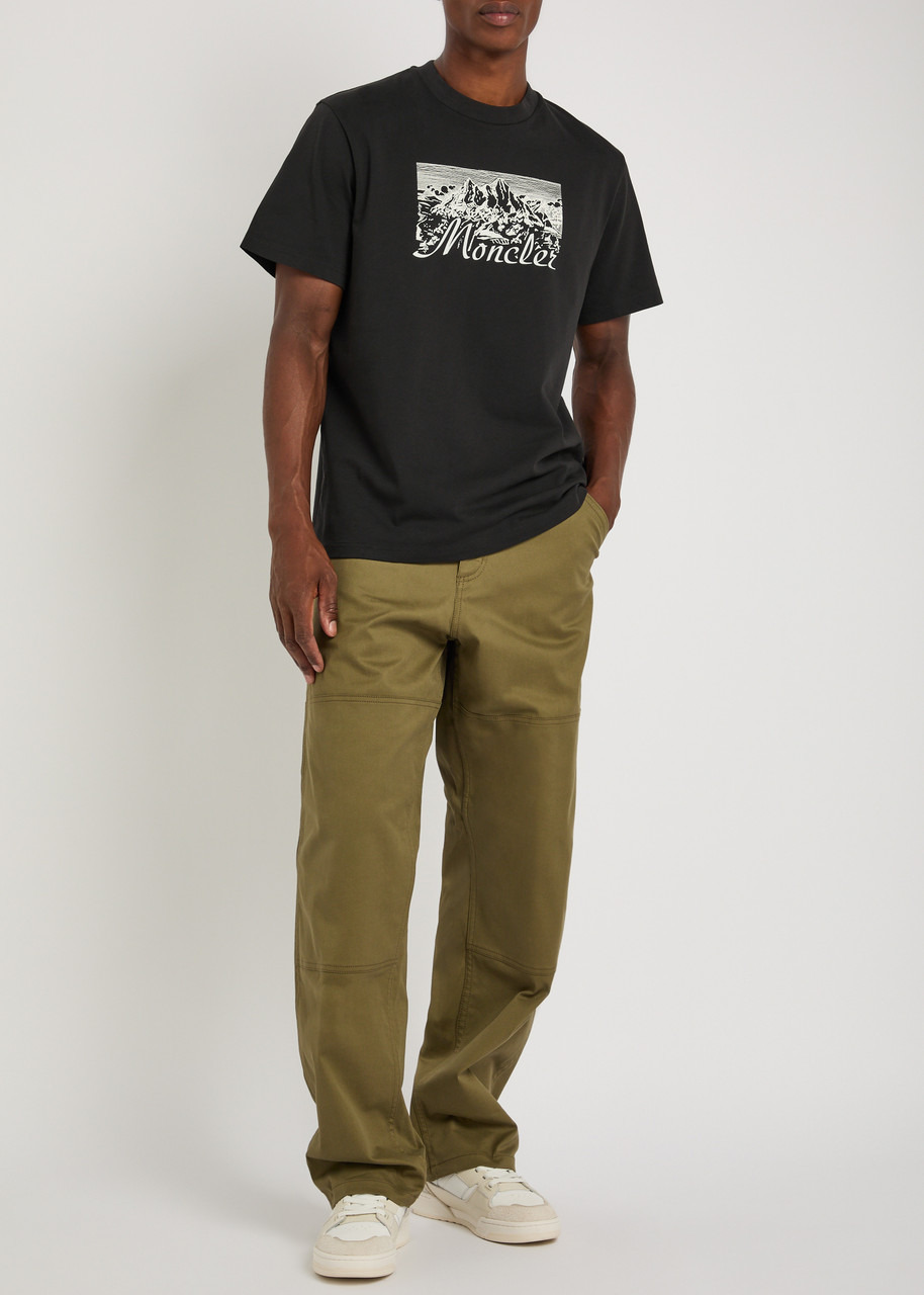 Moncler Mountain Logo-printed Cotton T-shirt - 4
