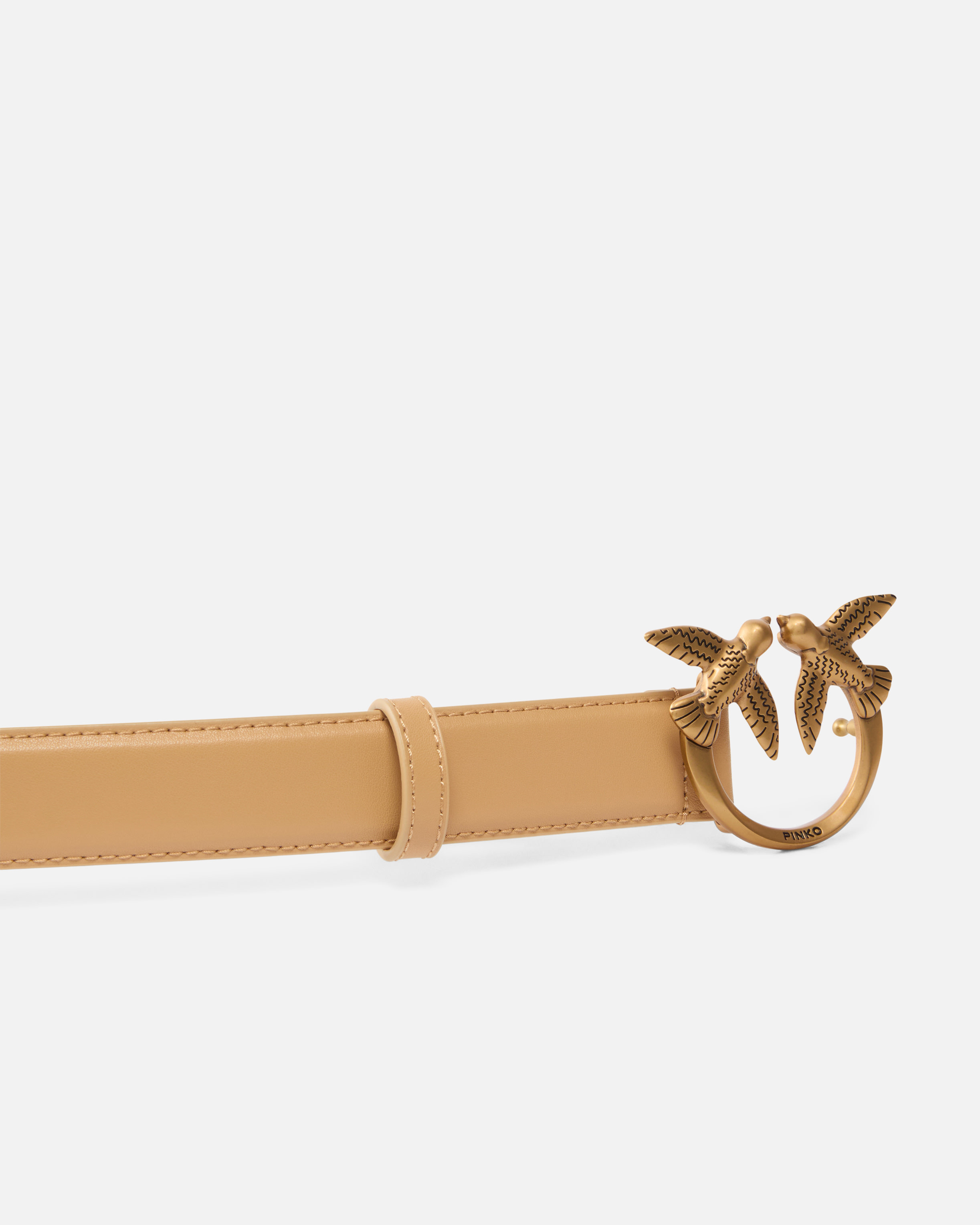 LOVE BIRDS LEATHER BELT 3CM - 5