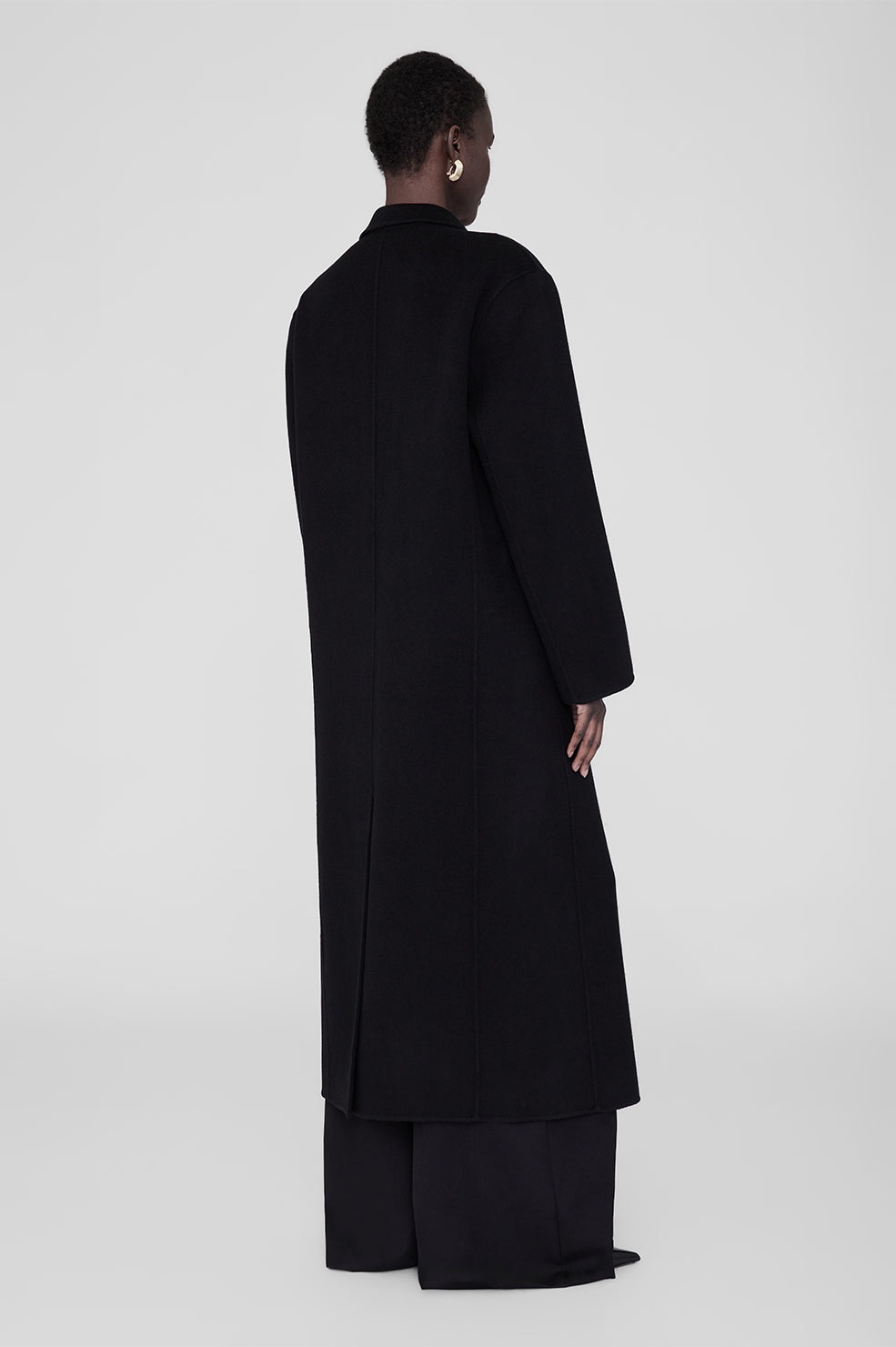 Quinn Coat - Black Cashmere Blend - 3