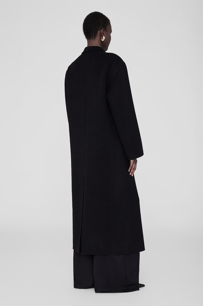 Quinn Coat - Black Cashmere Blend 3