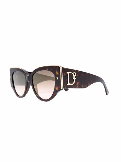 DSQUARED2 Hype logo-plaque sunglasses outlook