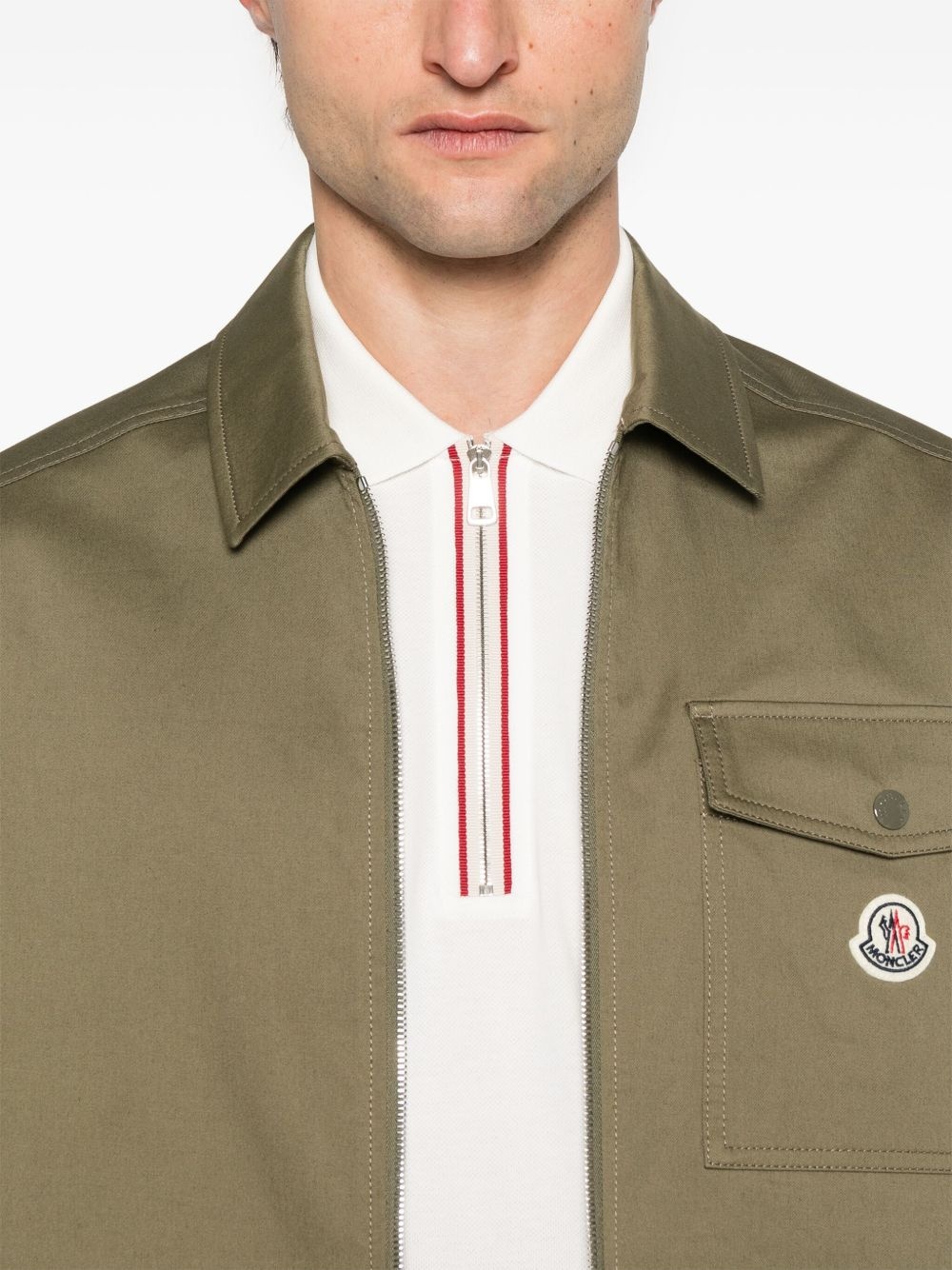 zip-up shirt jacket - 5