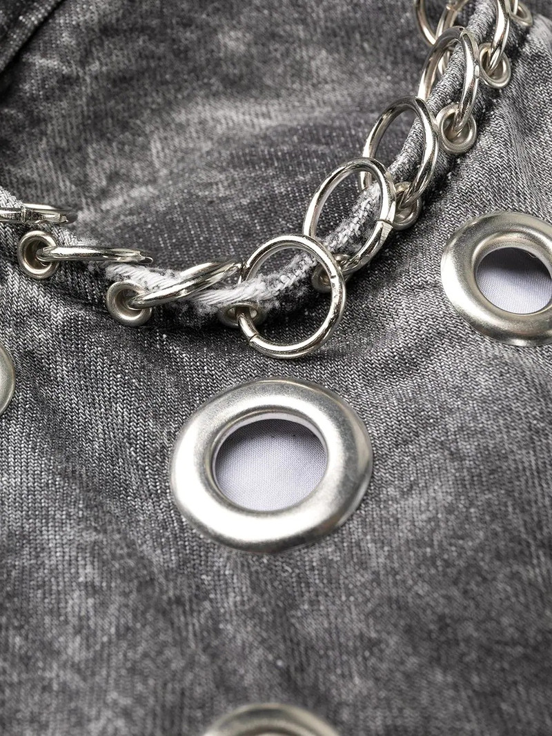 ring-detail boyfriend jeans 6