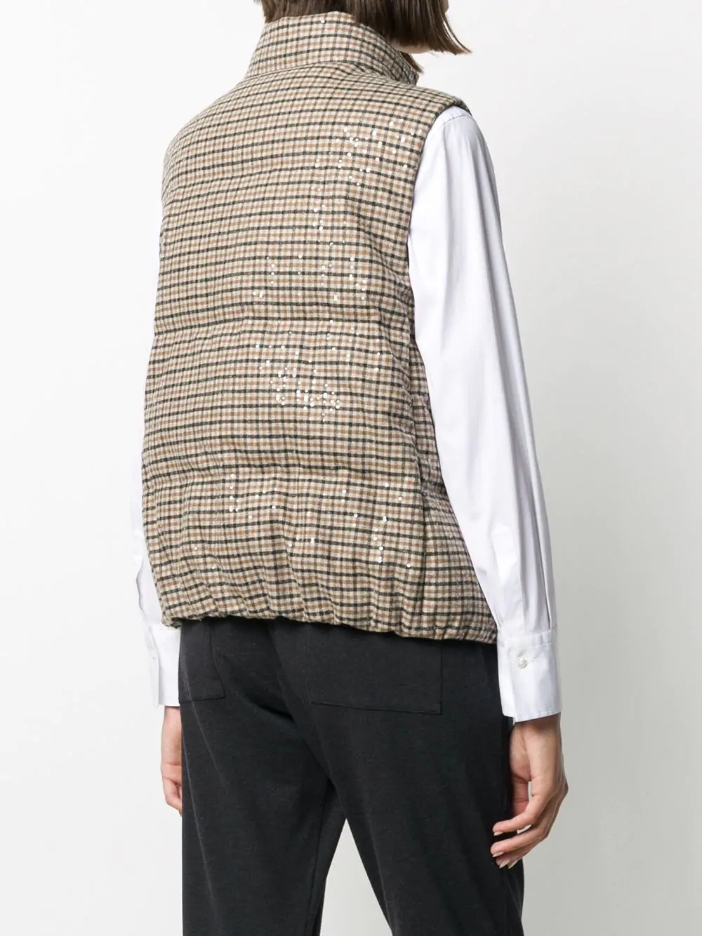 check padded gilet - 4