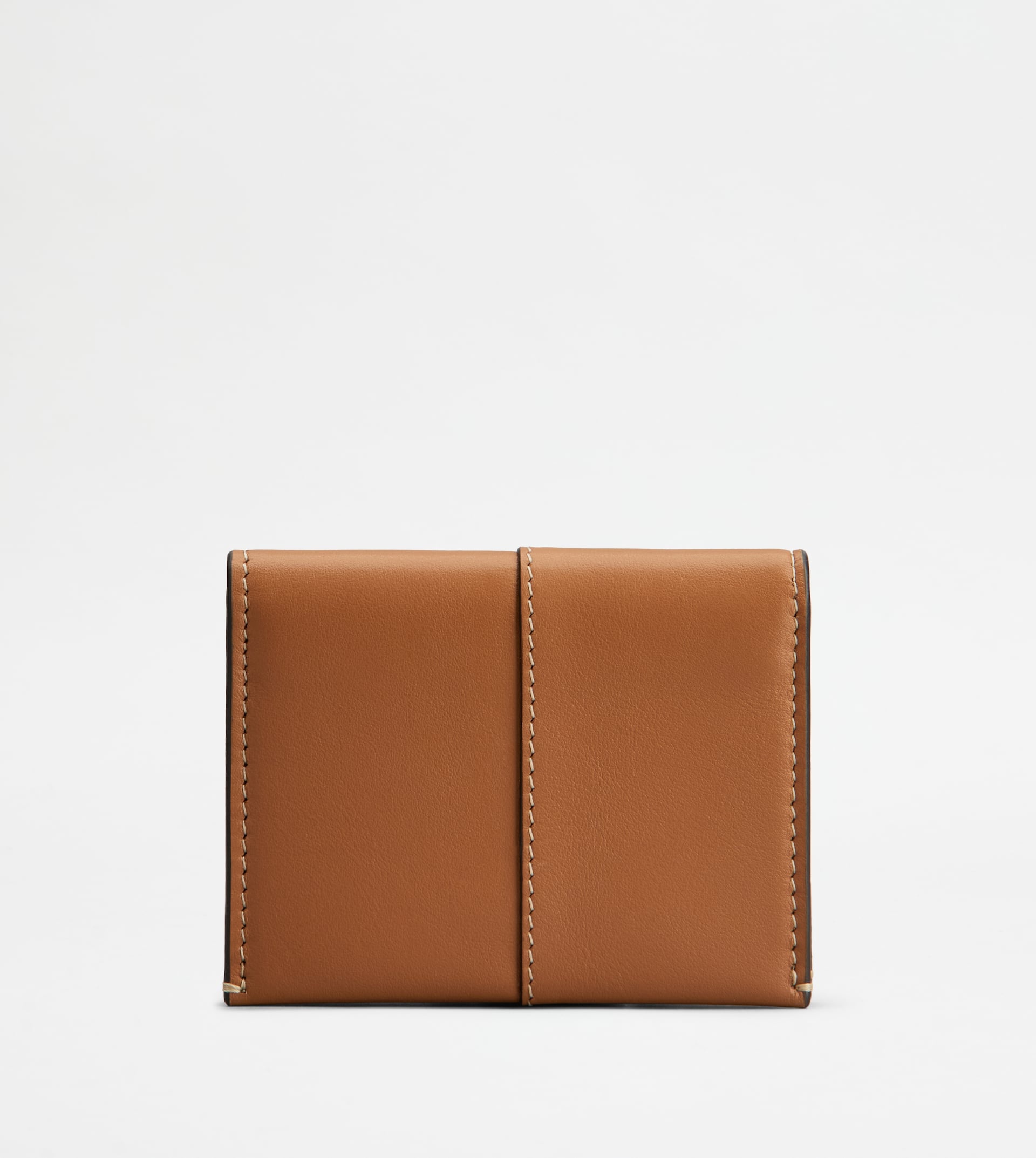 CARD HOLDER IN LEATHER - BROWN - 2