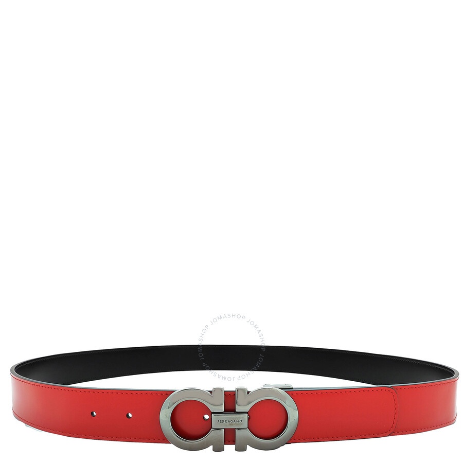 Ferragamo Gancini Embossed Reversible and Adjustable Belt - 2