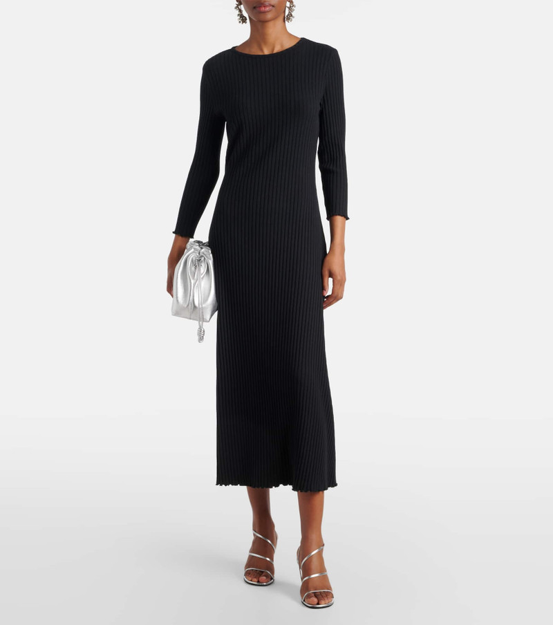 Vince Ribbed-knit cotton-blend maxi dress outlook