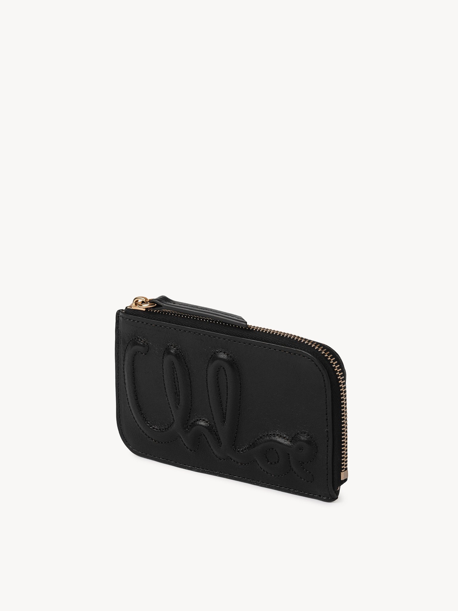 C CHLOÉ SMALL PURSE WITH CARD SLOTS IN SHINY LEATHER 2