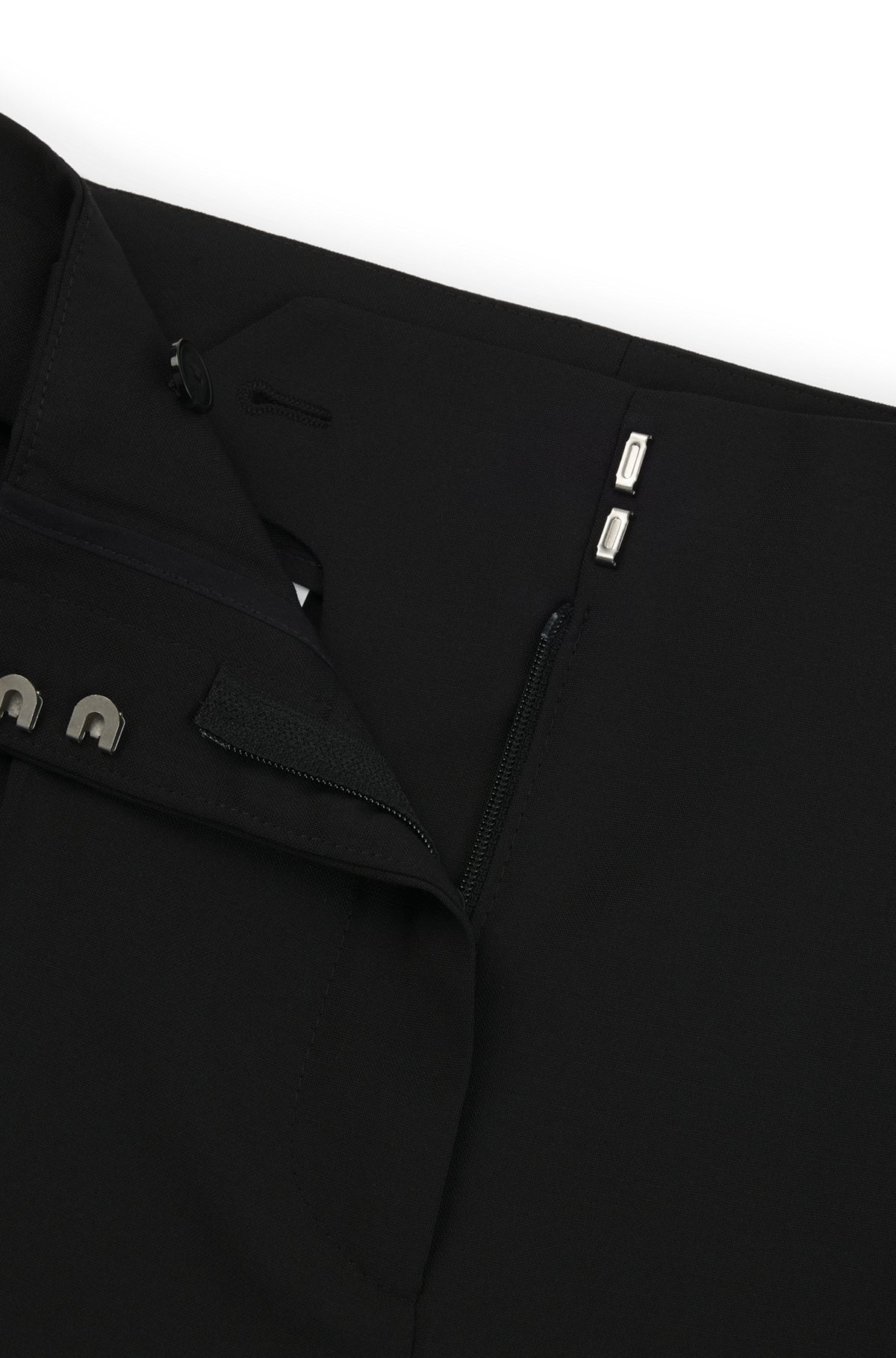 REGULAR-FIT HIGH-WAISTED TROUSERS IN WOOL - 6