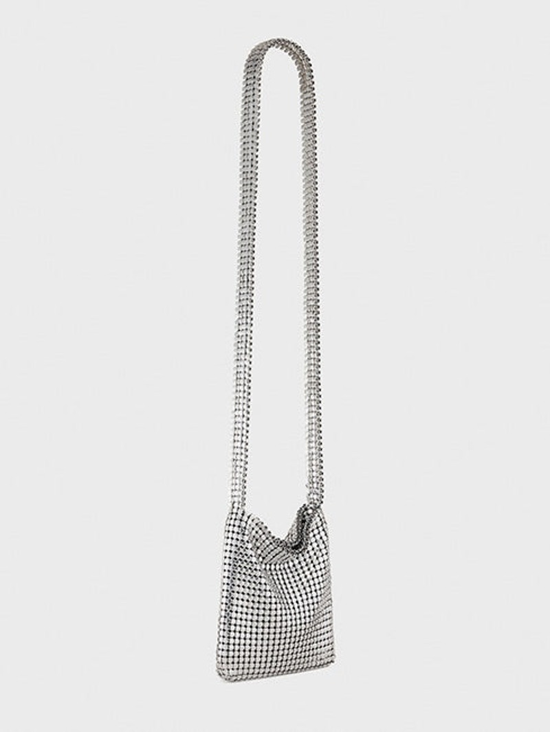 MINI SILVER PIXEL BAG 3