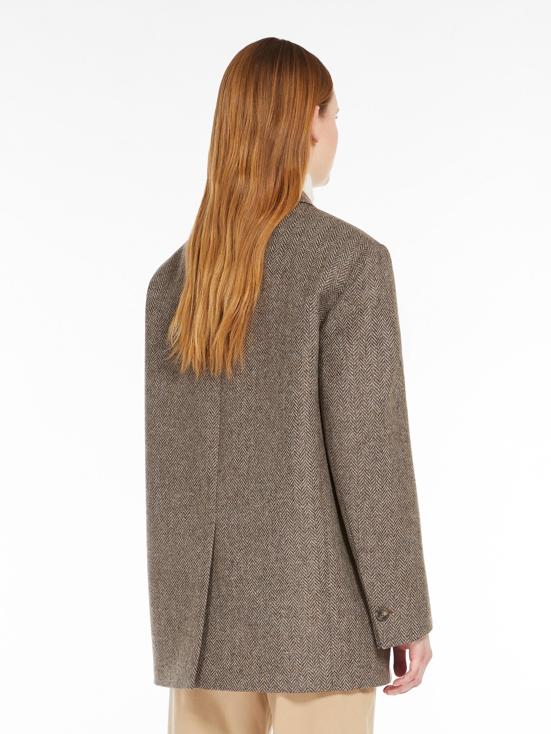 WEEKEND Max Mara PISTOIA Oversized Shetland-look wool blazer