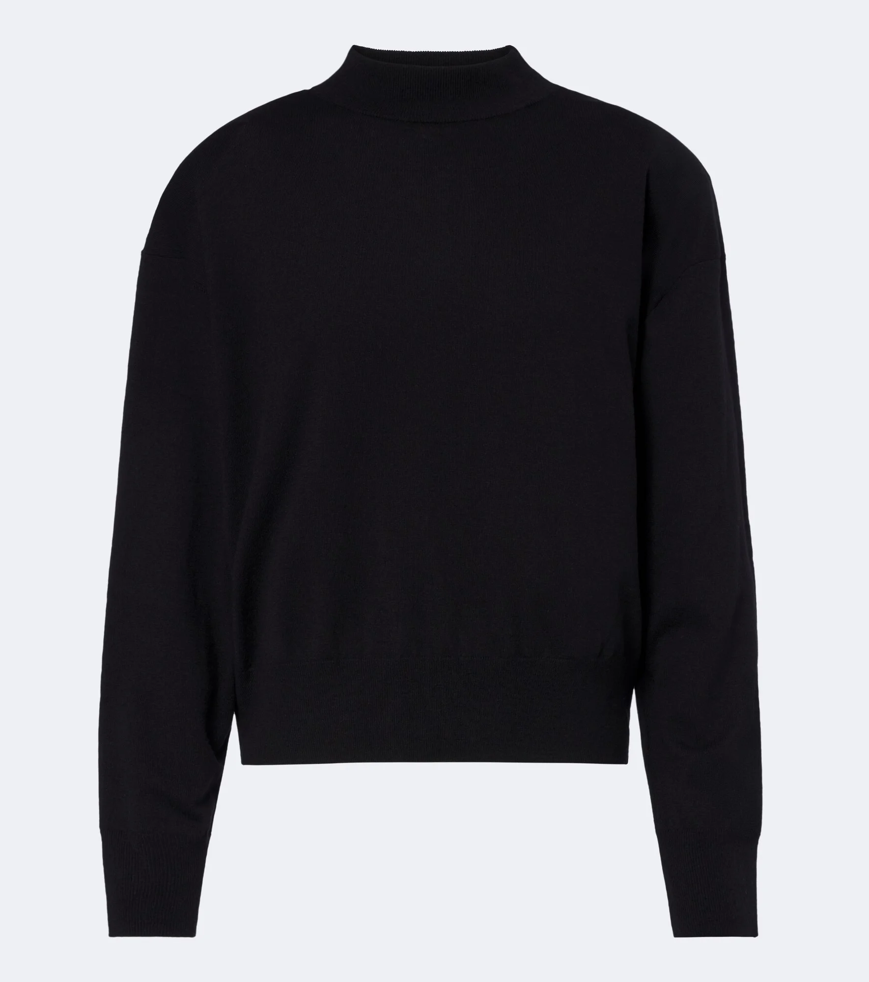 Rue wool-blend mockneck sweater - 1