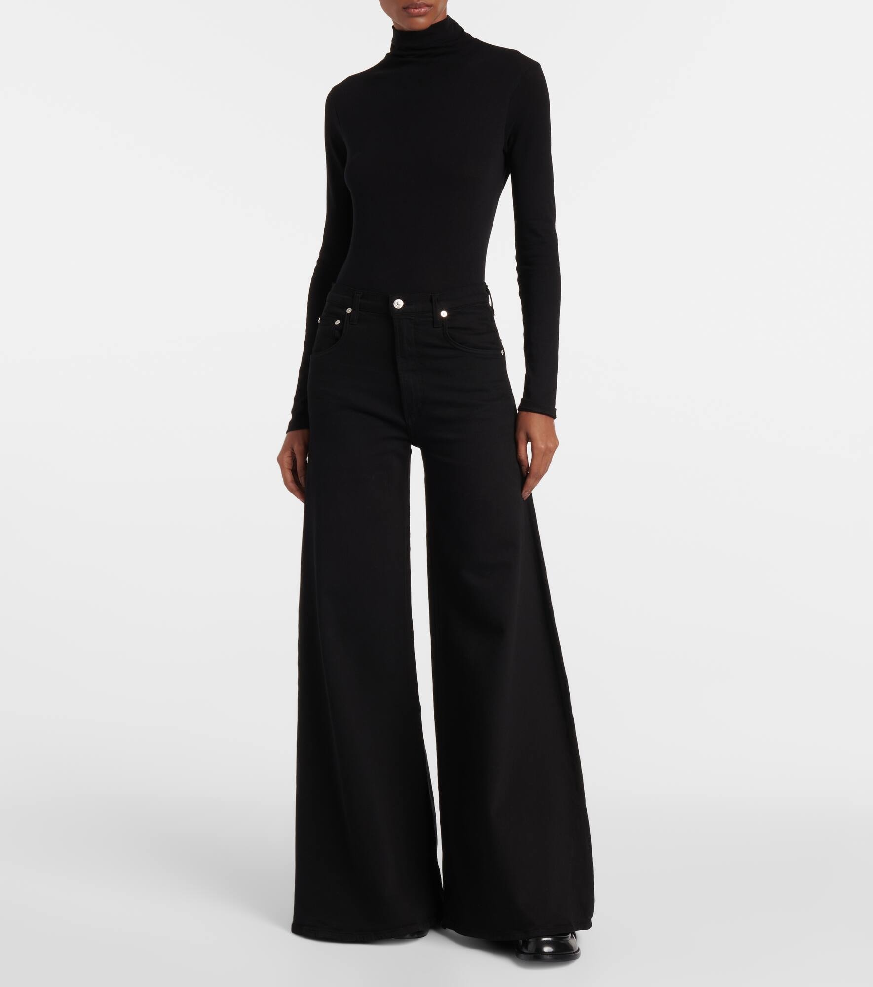 Amari high-rise wide-leg jeans - 6