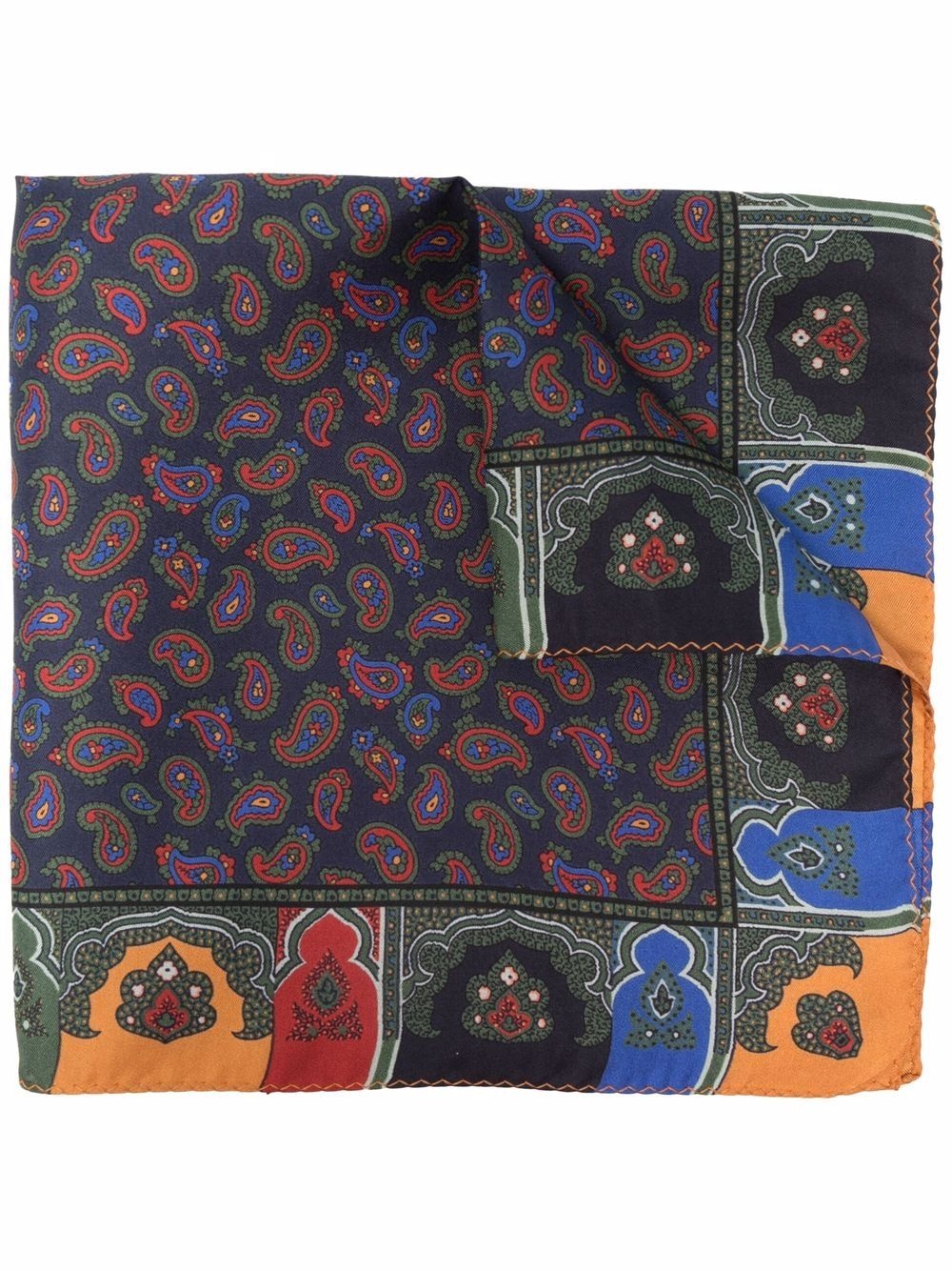 all-over paisley print scarf - 1